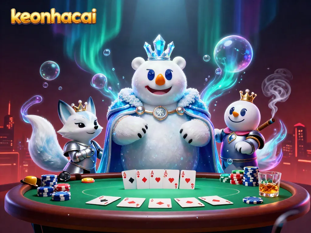 Experience thrilling gameplay with keonhacai in a dynamic poker scene featuring engaging characters.