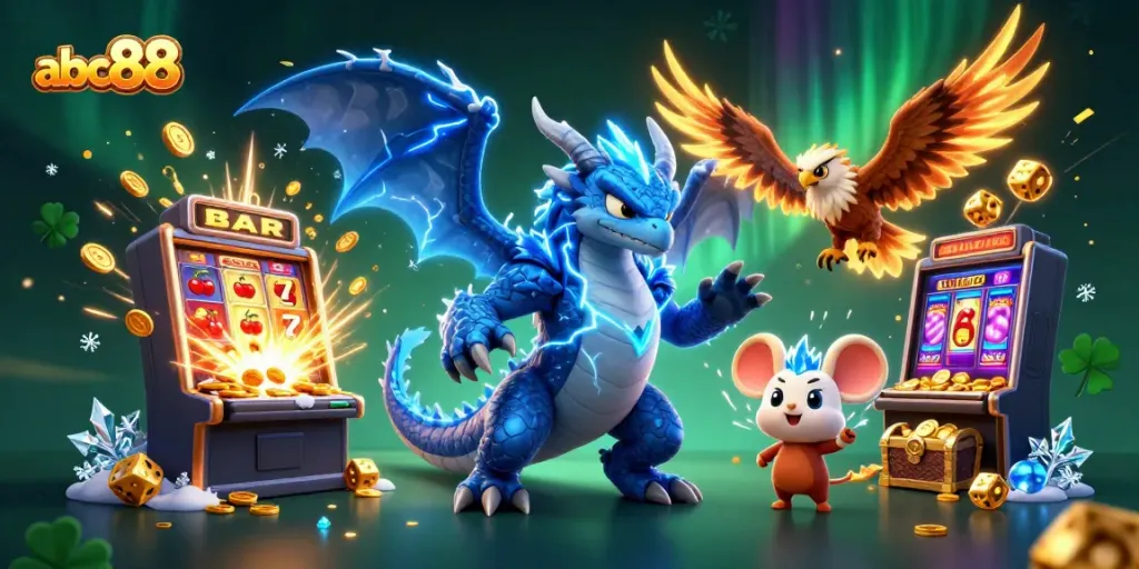 Experience thrilling jackpots with abc88's dynamic slot machines and captivating game characters.