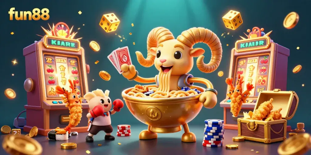 Experience thrilling gameplay at fun88 with vibrant 3D casino characters and jackpot excitement.