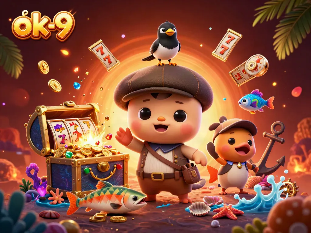Experience the thrill of ok-9 slots with vibrant characters and dynamic treasure!
