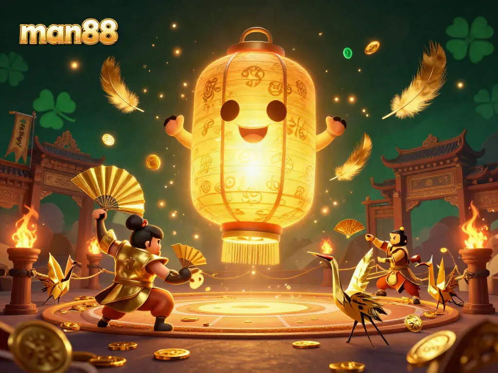 Experience thrilling gameplay at man88 with vibrant casino visuals and dynamic characters.