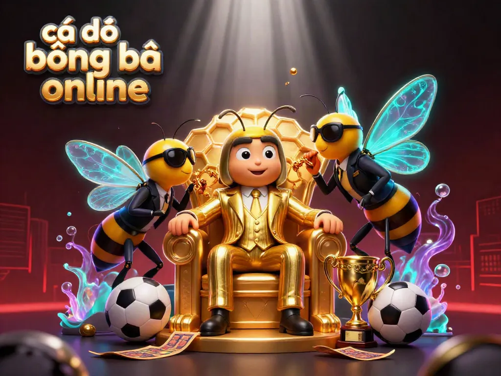 Experience cá độ bóng đá online with a vibrant scene showcasing a cartoon bumblebee mob boss and dynamic betting elements.