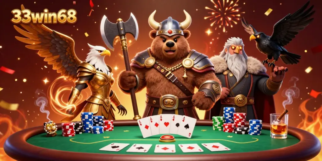 Experience thrilling gameplay at 33win68 with interactive poker and dynamic casino elements.